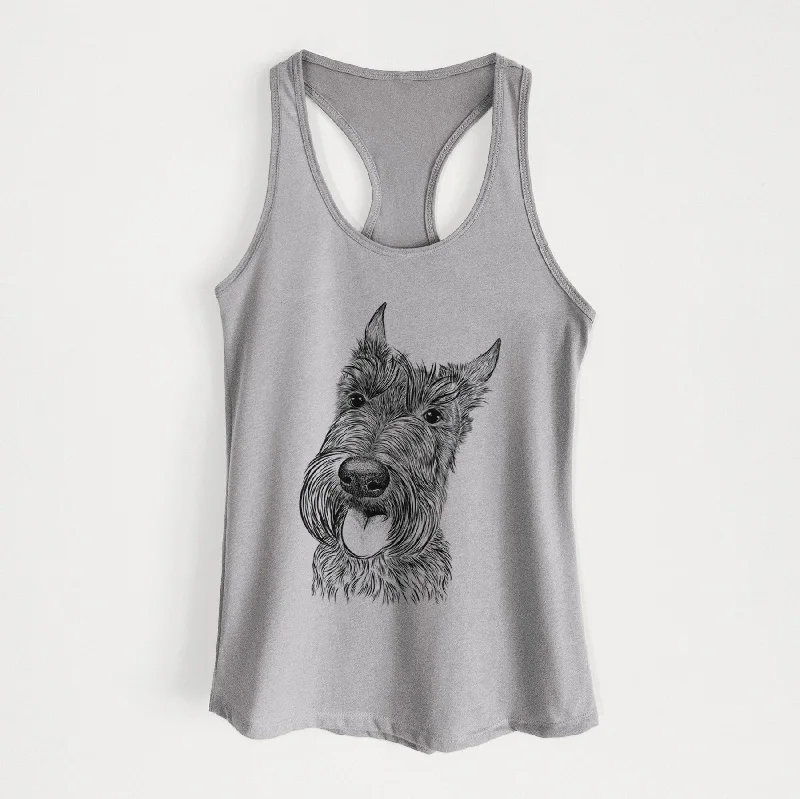 Magnus the Scottish Terrier - Women's Racerback Tanktop graphic tank top