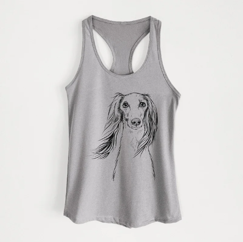 Zahra the Saluki - Women's Racerback Tanktop essential tank top