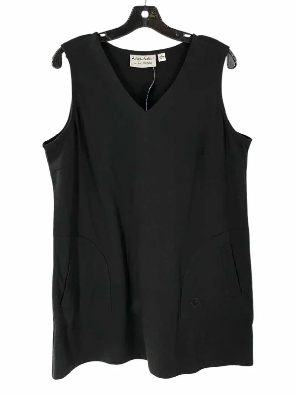 Linea by Louis Dell'Olio Size L Black Tank Top neon tank top