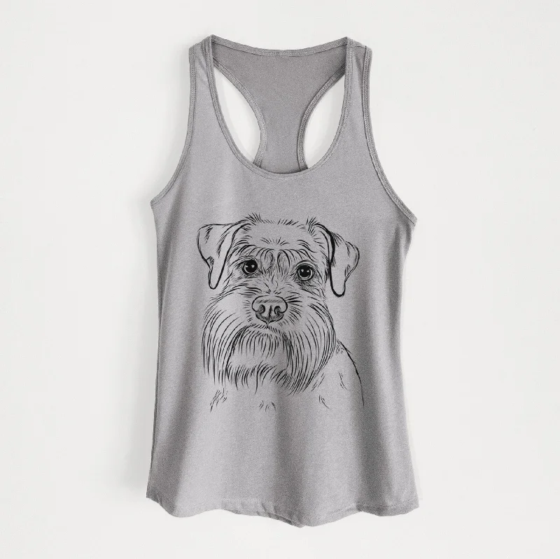 Wrigley the Schnauzer - Women's Racerback Tanktop sleep tank top