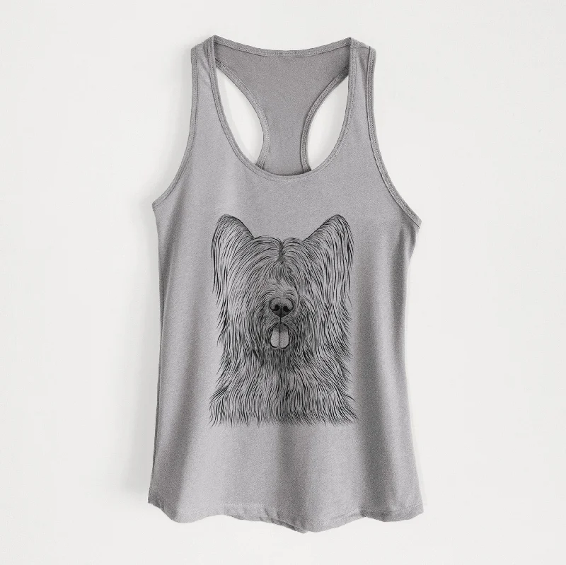 Shay the Briard - Women's Racerback Tanktop ribbed tank top