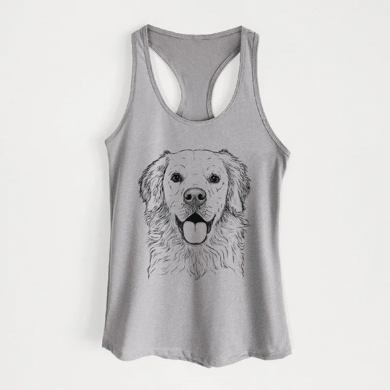 Juniper the Golden Retriever - Women's Racerback Tanktop casual tank top