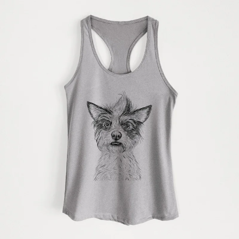 Quigley the Mixed Breed - Women's Racerback Tanktop scoop neck tank