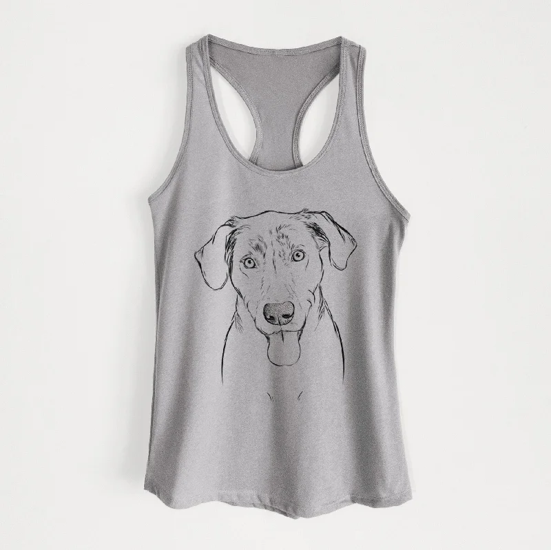 Scout Marie the Chocolate Lab - Women's Racerback Tanktop scoop neck tank