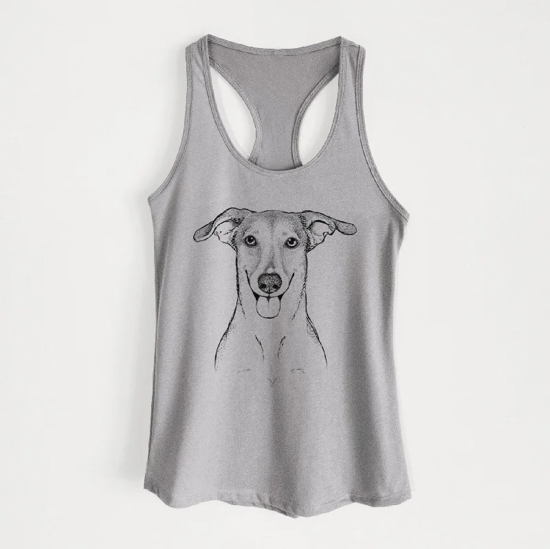 Phoebe the Corgi Mix - Women's Racerback Tanktop peekaboo tank top