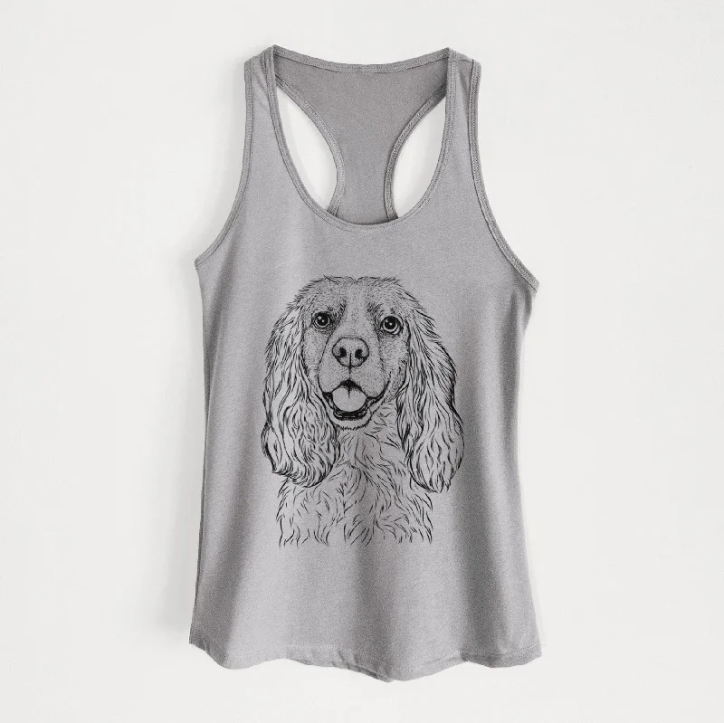 Perry the Cockalier - Women's Racerback Tanktop activewear tank top