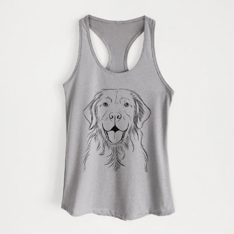 Sunny the Golden Retriever - Women's Racerback Tanktop lounge tank top