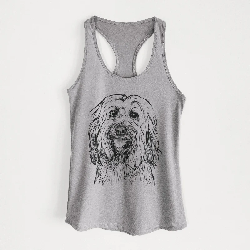 Rime the Tibetan Terrier - Women's Racerback Tanktop trendy tank top