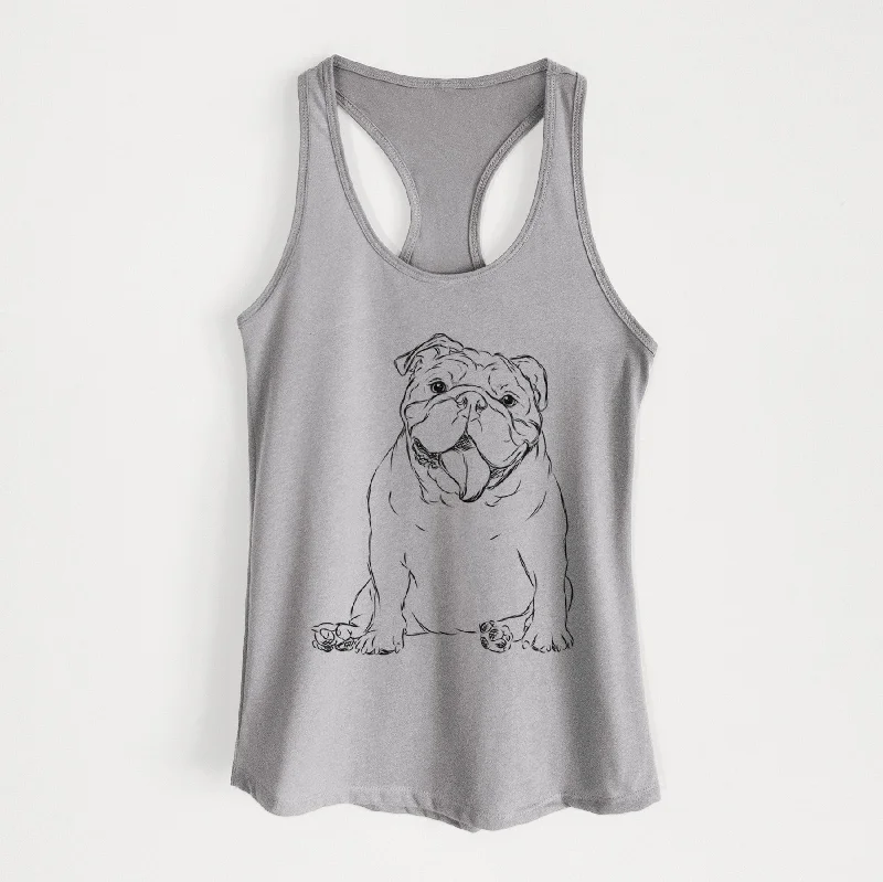 Tank the English Bulldog - Women's Racerback Tanktop mesh tank top