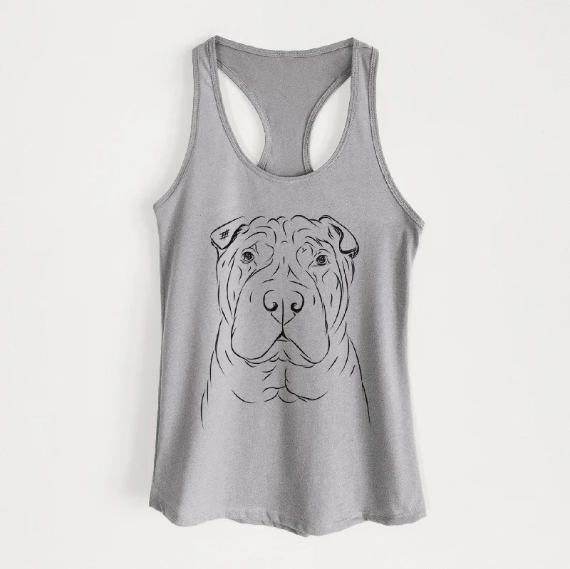 Sharpy the Shar Pei - Women's Racerback Tanktop seamless tank top