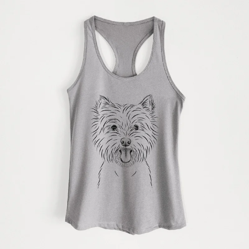 Welma the West Highland Terrier - Women's Racerback Tanktop adorable tank top