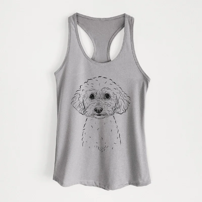 Stitch the Bichonpoo - Women's Racerback Tanktop stretchy tank top