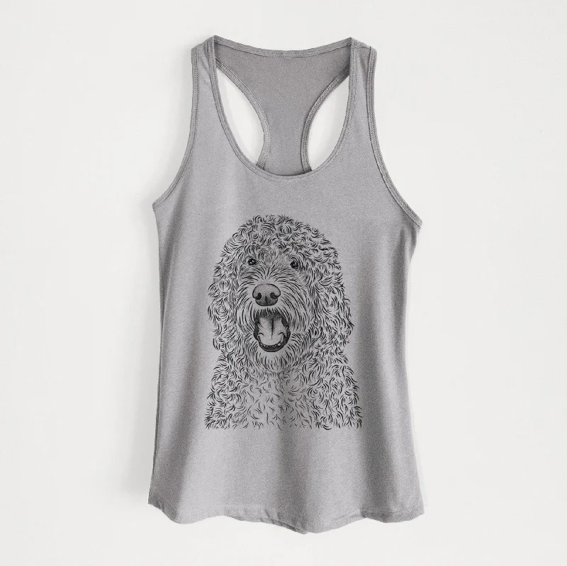 Phillip the Portuguese Water Dog - Women's Racerback Tanktop layering tank top