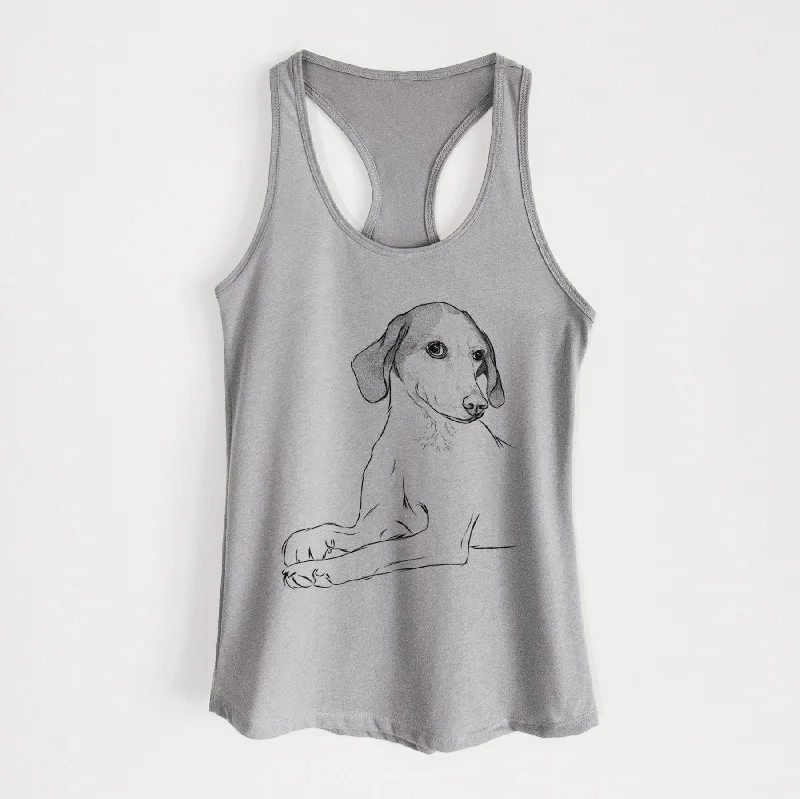 Opie the Foxhound - Women's Racerback Tanktop grey tank top