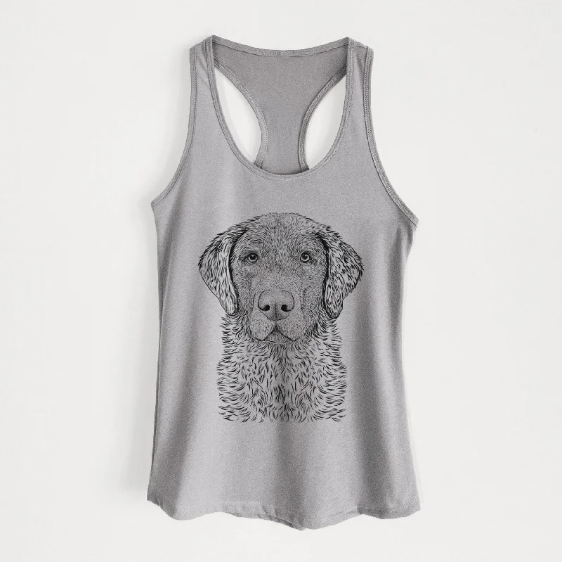 Whiskey the Chocolate Lab - Women's Racerback Tanktop chic tank top