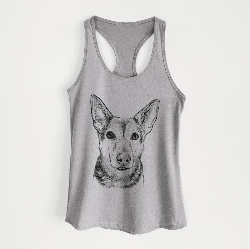 Sammie the Mixed Breed - Women's Racerback Tanktop lace tank top