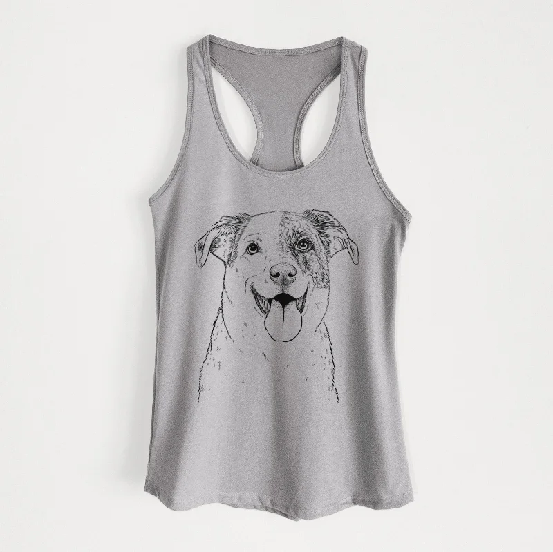 Archer the Shepherd Mix - Women's Racerback Tanktop sequin tank top