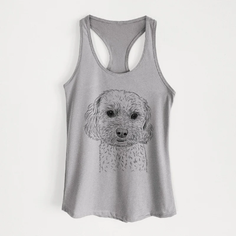 Sweet George the Mixed Breed - Women's Racerback Tanktop workout tank top