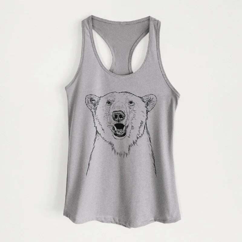 Oslo the Polar Bear - Women's Racerback Tanktop soft pink tank