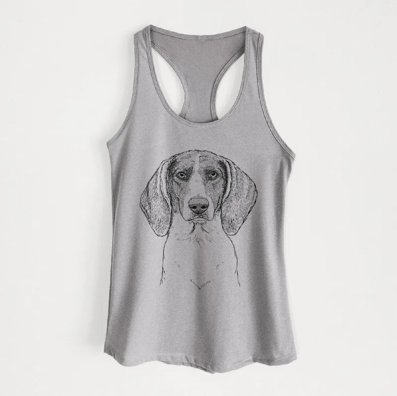 Orin the Treeing Walker Coonhound - Women's Racerback Tanktop lemon yellow tank