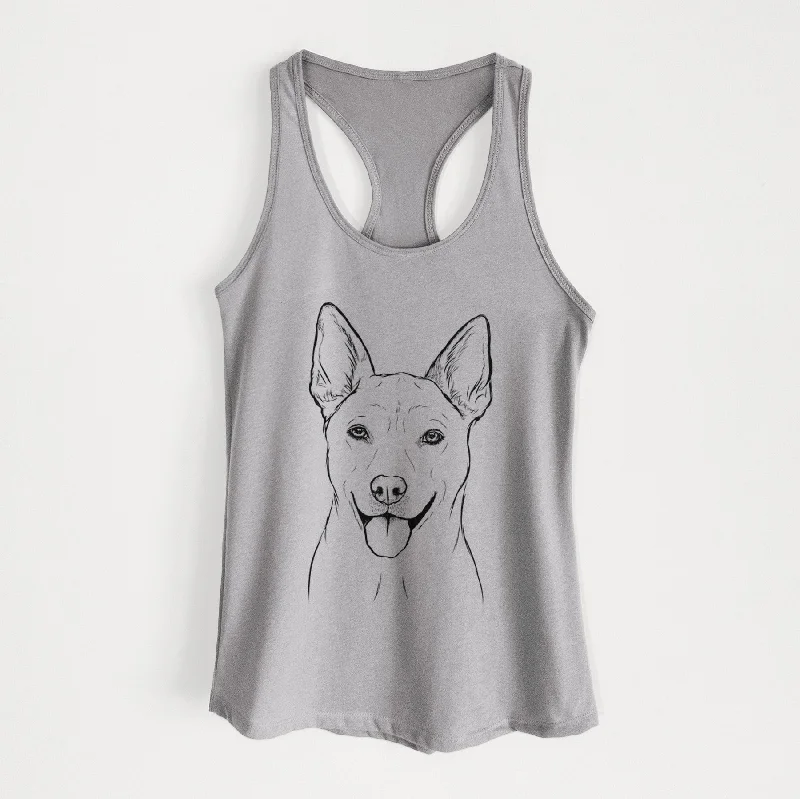 Silly Lilly the Mixed Breed - Women's Racerback Tanktop silver tank top