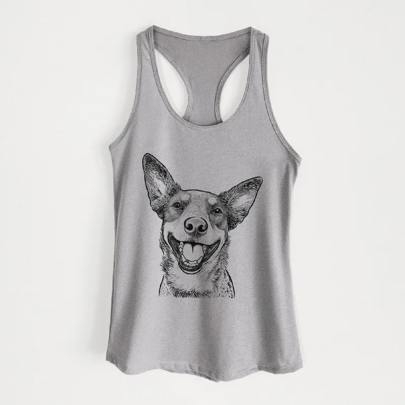 Lily the Australian Cattle Dog - Women's Racerback Tanktop print tank top