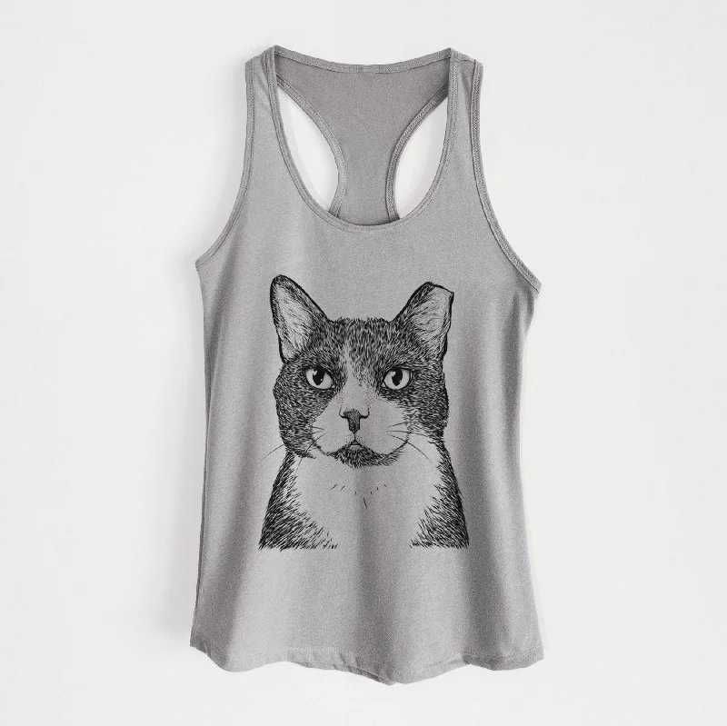 Pinky the Tuxedo Cat - Women's Racerback Tanktop print tank top