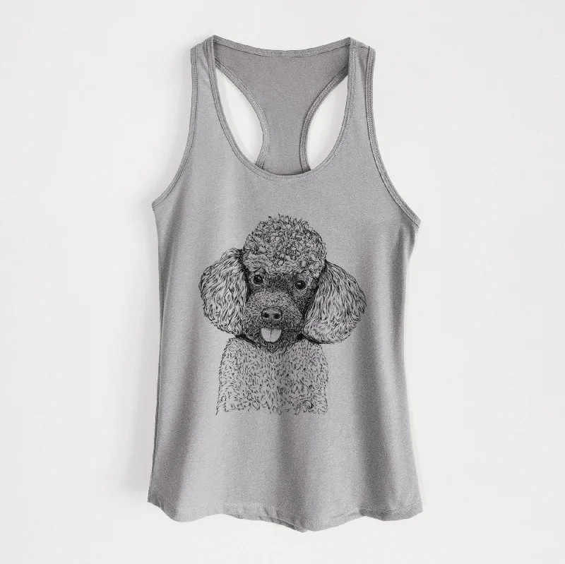 George the Toy Poodle - Women's Racerback Tanktop stretchy tank top