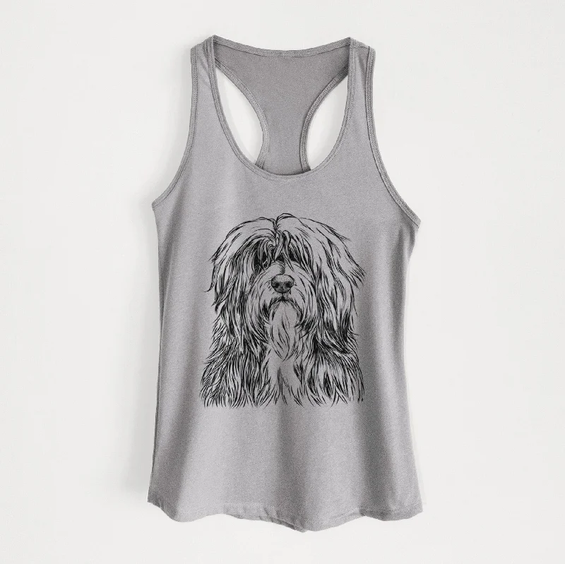 Otto the Polish Lowland Sheepdog - Women's Racerback Tanktop bold tank top