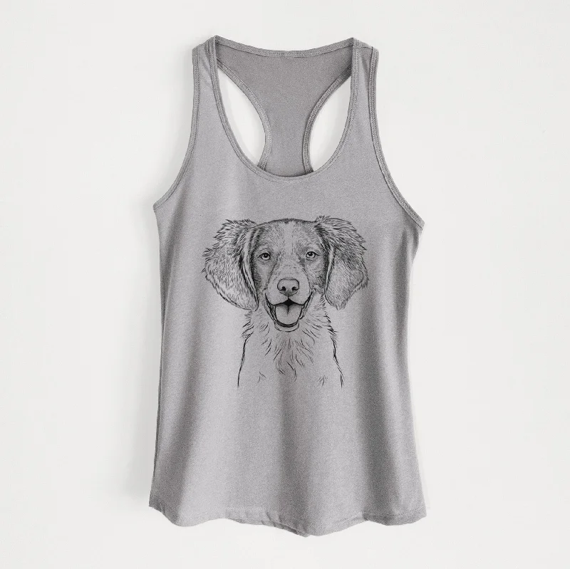 Happy Holly the Brittany Spaniel - Women's Racerback Tanktop seamless tank top