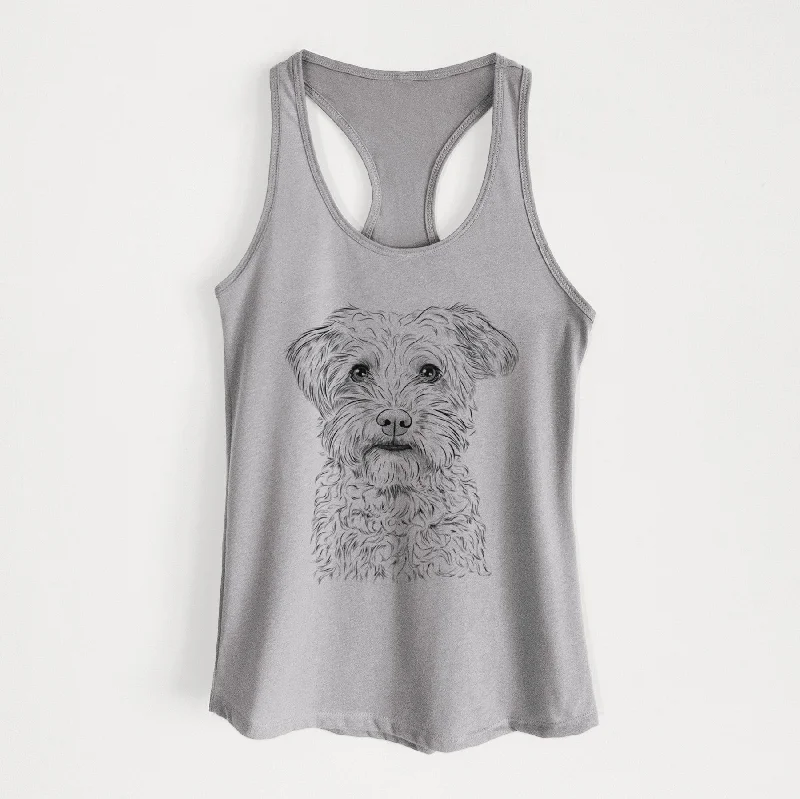 Rudy the Schnoodle - Women's Racerback Tanktop lace back tank