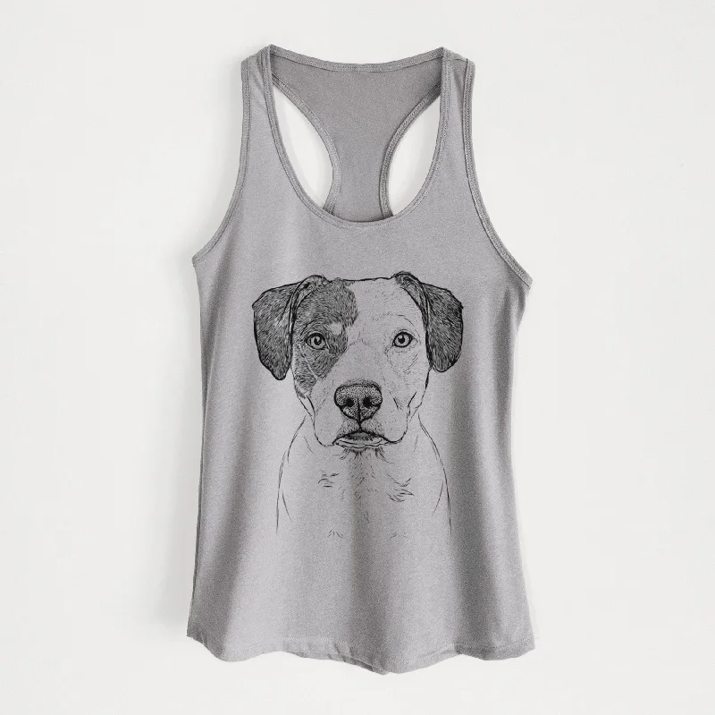 Ryleigh the Beagle Pitbull Mix - Women's Racerback Tanktop tie dye tank