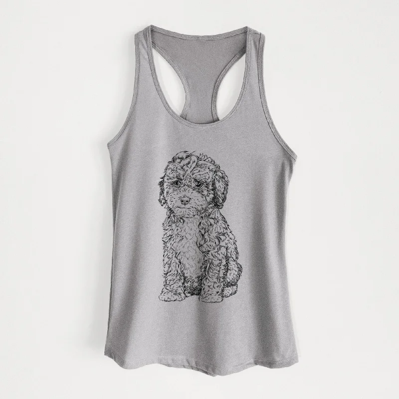 Sweet Tea the Mini Doodle - Women's Racerback Tanktop essential tank top