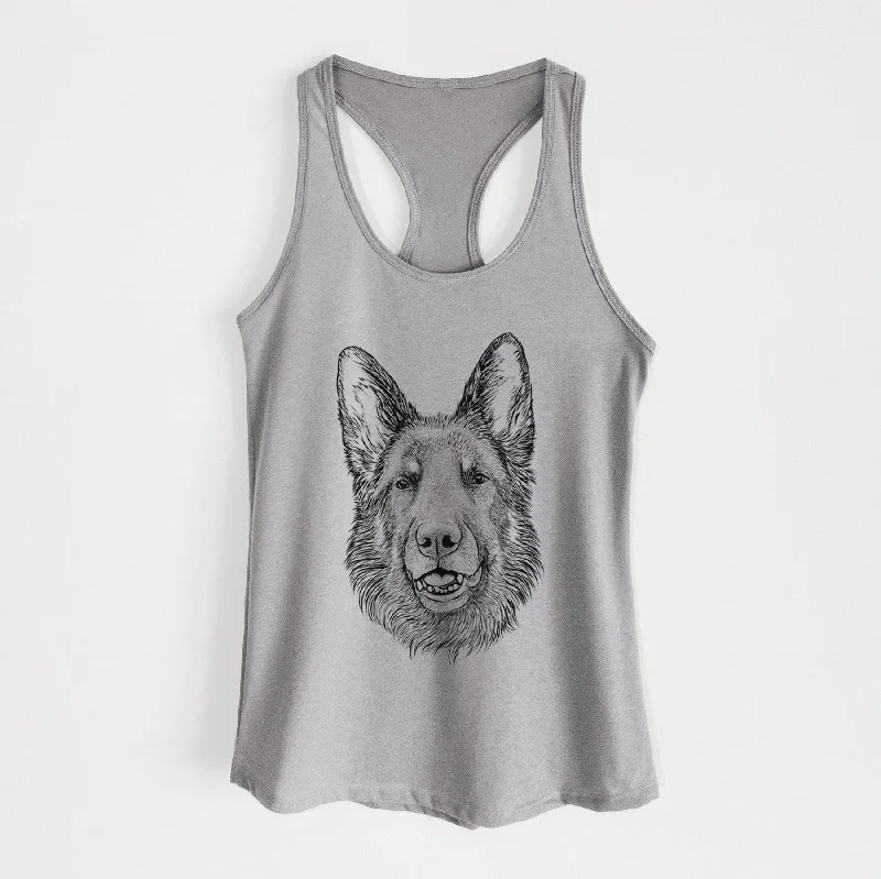 Sammie the German Shepherd - Women's Racerback Tanktop lace tank top