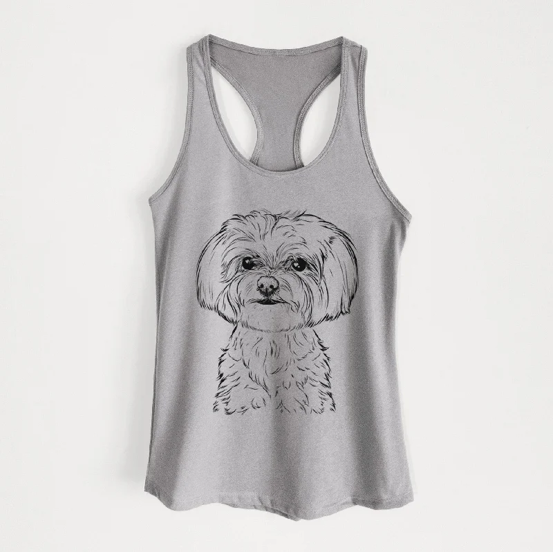 Willow the Maltese - Women's Racerback Tanktop loose fit tank