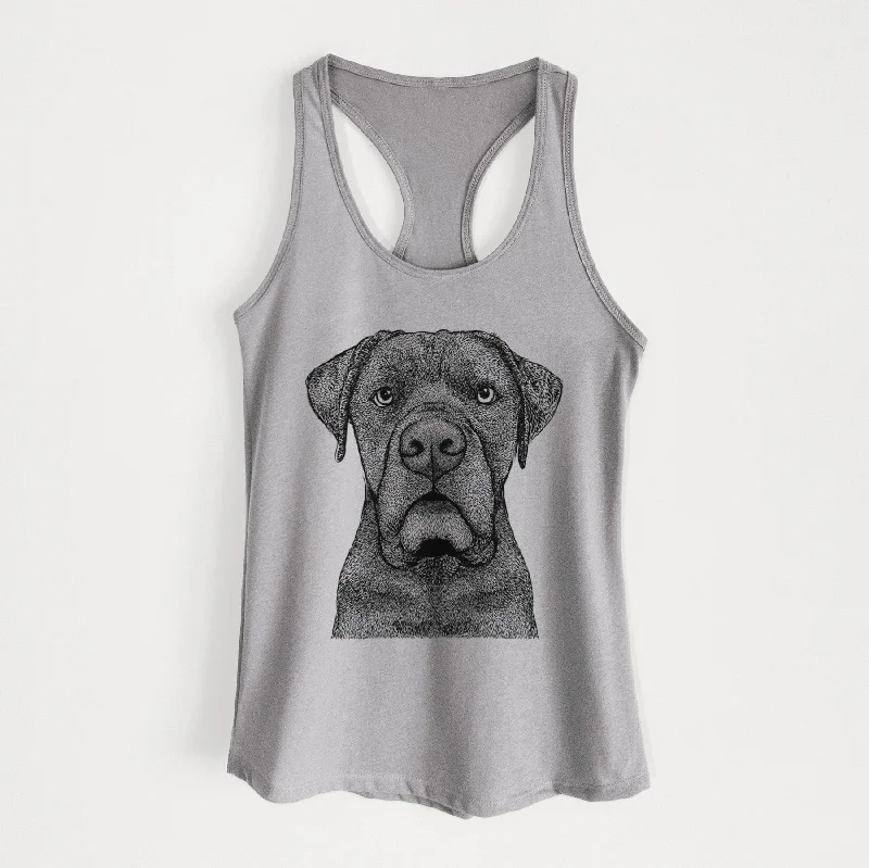 Rocco the Cane Corso - Women's Racerback Tanktop loose fit tank