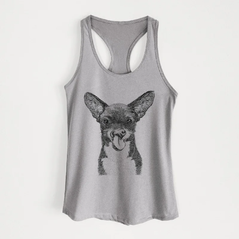 Sprout the Chihuahua Mix - Women's Racerback Tanktop neon tank top