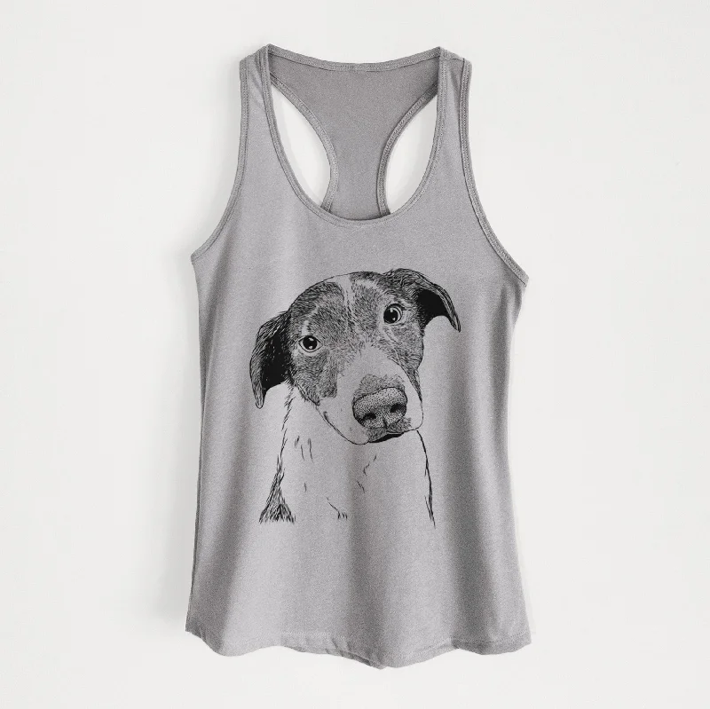 Sophia the Mixed Breed - Women's Racerback Tanktop beige tank top