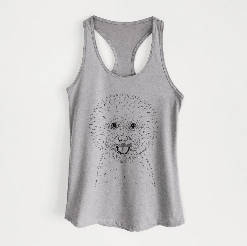 Ross the Bichon Frise - Women's Racerback Tanktop workout tank top