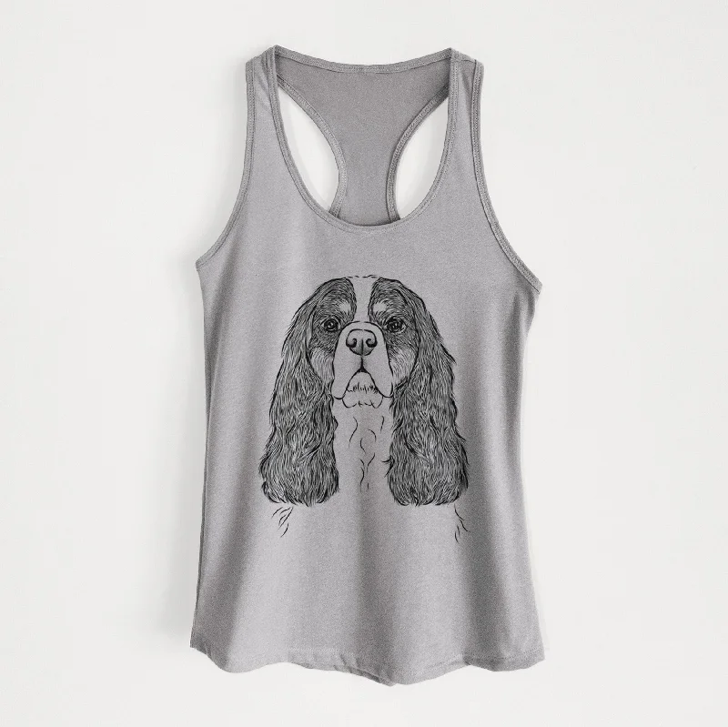 Sebastian the Cavalier King Charles Spaniel - Women's Racerback Tanktop relaxed fit tank