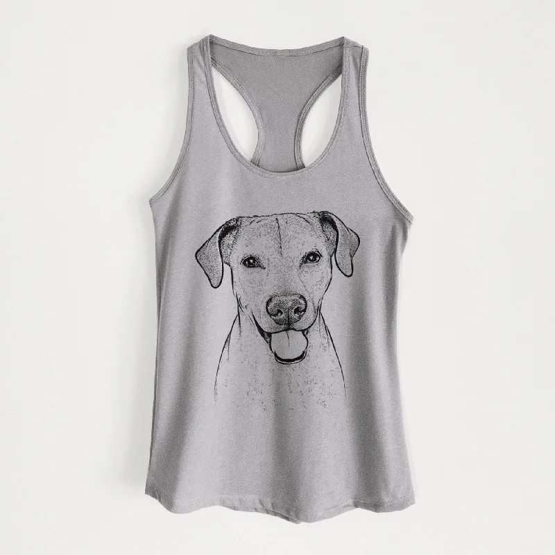 Sugar the American Staffordshire Mix - Women's Racerback Tanktop soft tank top