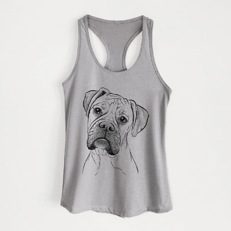 Reuby the Boxer - Women's Racerback Tanktop vibrant tank top