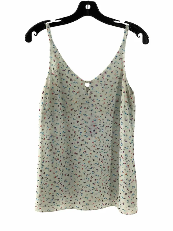 Cabi Size S White Multi spots Tank Top lace tank top