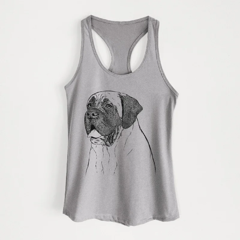 Sterling the English Mastiff - Women's Racerback Tanktop flexible tank top