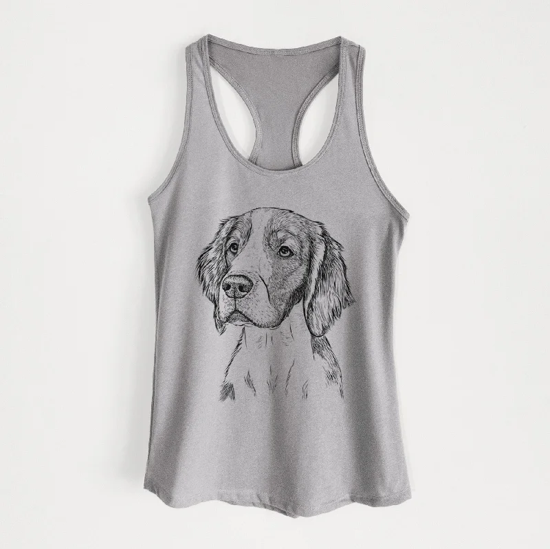 Roxy the Welsh Springer Spaniel - Women's Racerback Tanktop open back tank