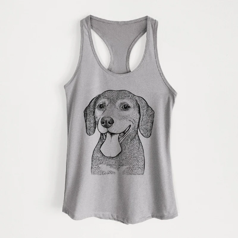 Scarlett the Beagle - Women's Racerback Tanktop v-neck tank top