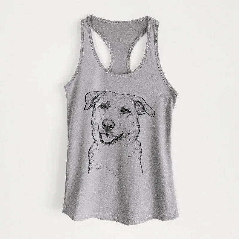 Sydney the Great Pyrenees Australian Shepherd Mix - Women's Racerback Tanktop basic tank top