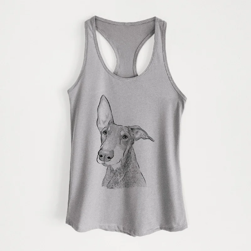 Kain the Doberman Pinscher - Women's Racerback Tanktop cutout tank top