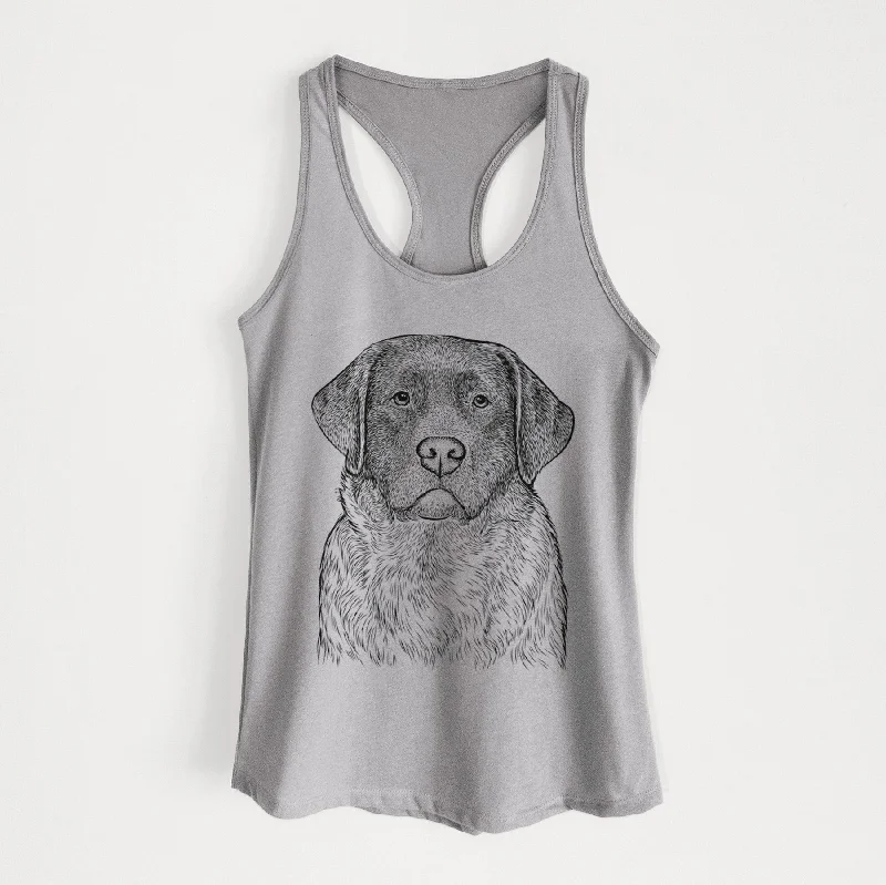 River the English Labrador Retriever - Women's Racerback Tanktop flexible tank top