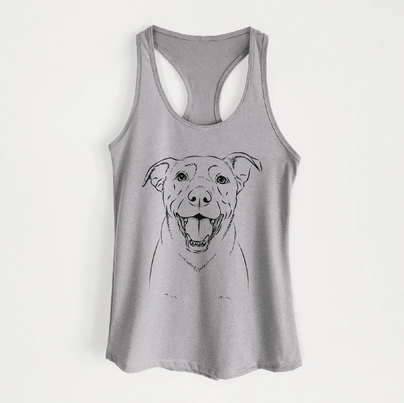 Pele the Lab Mix - Women's Racerback Tanktop fitted tank top